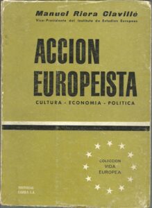 Portada ACCION EUROPEISTA - MANUEL RIERA CLAVILLE - BARNA