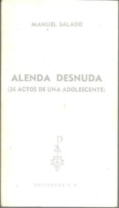 Portada ALENDA DESNUDA. 36 ACTOS DE UNA ADOLESCENTE - MANUEL SALADO - PLAZA Y JANES