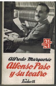 Portada ALFONSO PASO Y SU TEATRO - ALFREDO MARQUERIE - ESCELICER
