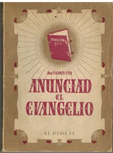 Portada ANUNCIAD EL EVANGELIO - TIHAMER TOTH - ATENAS