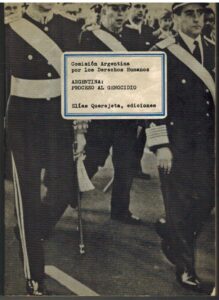 Portada ARGENTINA: PROGRESO AL GENOCIDIO - ELIAS QUEREGETA - COMISION ARGENINA POR LOS DERECHOS HUMANOS