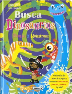 Portada BUSCA DINOSAURIOS - EDICIONES, SUSAETA - SUSAETA