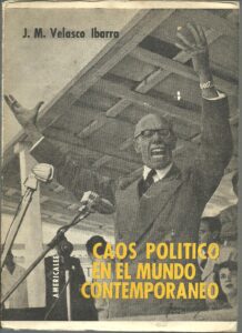 Portada CAOS POLITICO EN EL MUNDO CONTEMPORANEO - J.M. VELASCO IBARRA - AMERICALEE