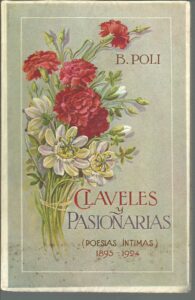 Portada CLAVELES Y PASIONARIAS - B POLI - ED DEL AUTOR