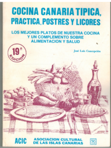 Portada COCINA CANARIA TIPICA PRACTICA POSTRES Y LICORES - JOSE LUIS CONCEPCION - ACIC