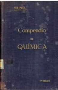 Portada COMPENDIO DE QUIMICA PARA LIBRO DE TEXTO ELEMENTAL - D. JUAN MIR PEÑA - URANIA