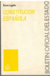 Portada CONSTITUCION ESPAÑOLA - - - BOLETIN OFICIAL DEL ESTADO