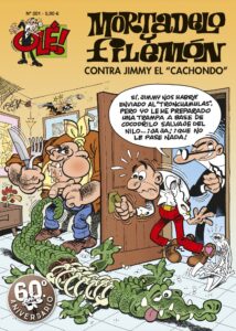 Portada CONTRA JIMMY «EL CACHONDO» (OLÉ! MORTADELO 201) - FRANCISCO IBÁÑEZ - BRUGUERA