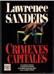 Portada CRIMENES CAPITALES - LAWRENCE SANDERS - PLAZA Y JANES