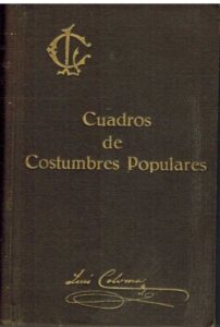 Portada CUADROS DE COSTUMBRES POPULARES - LUIS COLOMA - MENSAJERO DEL CORAZON DE JESUS