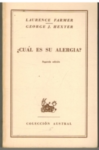 Portada ¿CUAL ES SU ALERGIA? - LAURENCE FARMER / GEORGE J HEXTER - ESPASA CALPE
