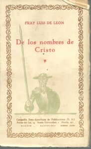 Portada DE LOS NOMBRES DE CRISTO - FRAY LUIS DE LEON - C.I.A.P. COMPAÑIA IBEROAMERICANA DE PUBLICACIONES