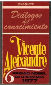 Portada DIALOGOS DEL CONOCIMIENTO - VICENTE ALEIXANDRE - PLAZA Y JANES