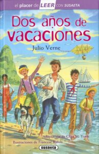 Portada DOS AÑOS DE VACACIONES - JULIO VERNE - SUSAETA