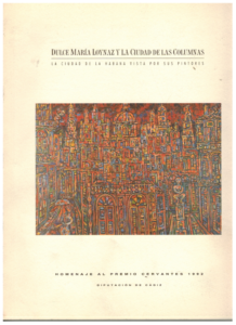 Portada DULCE MARIA LOYNAZ Y LA CIUDAD DE LAS COLUMNAS - - - DIPUTACION DE CADIZ