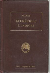 Portada EFEMERIDES E INDICES - IGNACIO CASANOVAS - BALMES