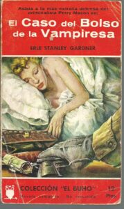 Portada EL CASO DEL BOLSO DE LA VAMPIRESA - ERLE STANLEY GARDNER - EL BUHO VIAJERO