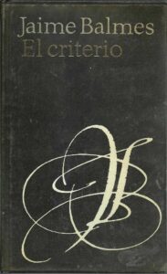 Portada EL CRITERIO - JAIME BALMES - CIRCULO DE LECTORES