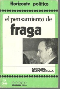 Portada EL PENSAMIENTO DE FRAGA - MANUEL QUINTANILLA - OCEJON EDICIONES