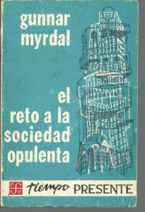 Portada EL RETO A LA SOCIEDAD OPULENTA - GUNNAR MYRDAL - FONDO DE CULTURA ECONOMICA