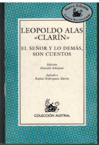 Portada EL SEÑOR Y LO DEMAS SON CUENTOS - LEOPOLDO ALAS CLARIN - ESPASA