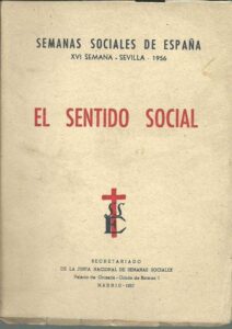 Portada EL SENTIDO SOCIAL - VVAA - SECRETARIADO DE LA JUNTA NACIONAL DE SEMANAS SOCIA