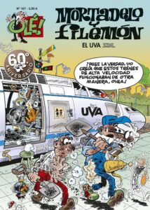 Portada EL U.V.A. (ULTRALOCA VELOCIDAD AUTOMOTORA) (OLÉ! MORTADELO 167) - FRANCISCO IBÁÑEZ - BRUGUERA