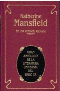 Portada EN UNA PENSION ALEMANA - KATHERINE MANSFIELD - PLAZA Y JANES