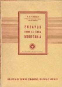 Portada ENSAYOS SOBRE LA TEORIA MONETARIA - D.H. ROBERTSON - AGUILAR