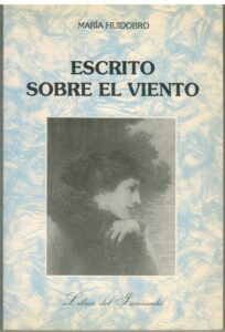 Portada ESCRITO SOBRE EL VIENTO - MARIA HUIDOBRO - TORREMOZAS