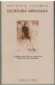 Portada ESCRITURA ARRASADA - ANTONIO VALLMEG - HUERGA FIERRO