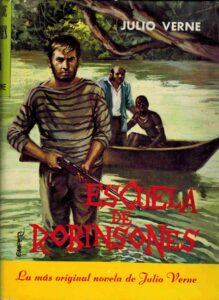 Portada ESCUELA DE ROBINSONES - JULIO VERNE - MATEU
