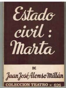 Portada ESTADO CIVIL: MARTA - JUAN JOSE ALONSO MILLAN - ESCELICER
