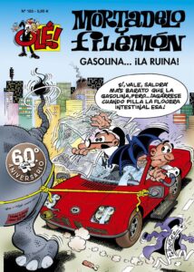 Portada GASOLINA... ¡LA RUINA! (OLÉ! MORTADELO 183) - FRANCISCO IBÁÑEZ - PLAZA Y JANES