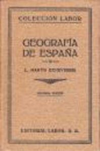 Portada GEOGRAFIA DE ESPAÑA - ANONIMO - LABOR