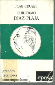 Portada GUILLERMO DIAZ PLAJA - JOSE CRUSET - EPESA
