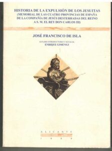 Portada HISTORIA DE LA EXPULSION DE LOS JESUITAS - JOSE FRANCISCO DE ISLA - ALICANTE