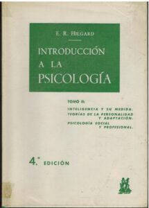 Portada INTRODUCCION A LA PSICOLOGIA TOMO II - E R  HILGARD - MORATA