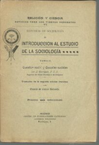 Portada INTRODUCCIÓN AL ESTUDIO DE LA SOCIOLOGIA. TOMO II - L GARRIGUET P SS - CENTRO DE PUBLICACION CATOLICAS