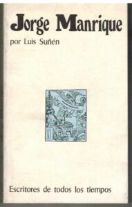 Portada JORGE MANRIQUE - LUIS SUÑEN - EDAF