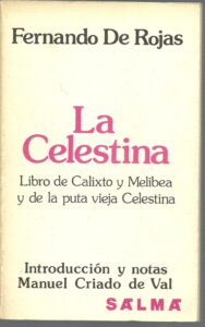 Portada LA CELESTINA. LIBRO DE CALIXTO MELIBEA Y DE LA PUTA VIEJA CELESTINA - FERNANDO DE ROJAS - SALMA