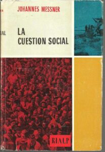Portada LA CUESTION SOCIAL - JOHANNES MESSNER - RIALP
