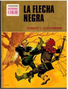 Portada LA FLECHA NEGRA - ROBERT L STEVENSON - BRUGUERA