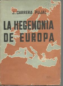 Portada LA HEGEMONIA DE EUROPA - JAIME CARRERA - BOSCH