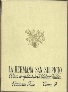 Portada LA HERMANA SAN SULPICIO. TOMO 9 - DON ARMANDO PALACIO VALDES - FAX