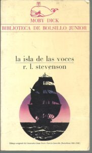 Portada LA ISLA DE LAS VOCES - R.L. STEVENSON - MOBY DICK