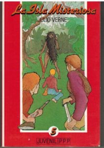Portada LA ISLA MISTERIOSA - JULIO VERNE - JUVENIL PPP