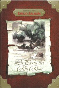 Portada LA PERLA DEL RIO ROJO - EMILIO SALGARI - RUEDA