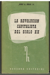 Portada LA REVOLUCION CAPITALISTA DEL SIGLO XX - ADOLF A BERLE JR - VERGARA