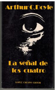 Portada LA SEÑAL DE LOS CUATRO - ARTHUR C DOYLE - LOPEZ CRESPO EDITOR